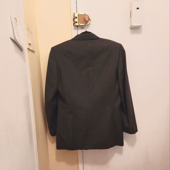 Vintage ZENIO collezione   double-breasted virgin wool blazer mens Sz 40L - Picture 2 of 13